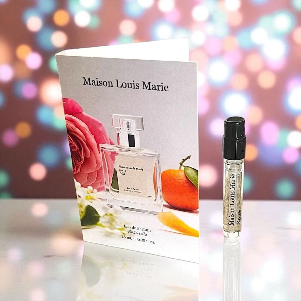 MAISON LOUIS MARIE No.14 Icila Eau de Parfum 0.05 FL OZ Deluxe Mini New & Carded